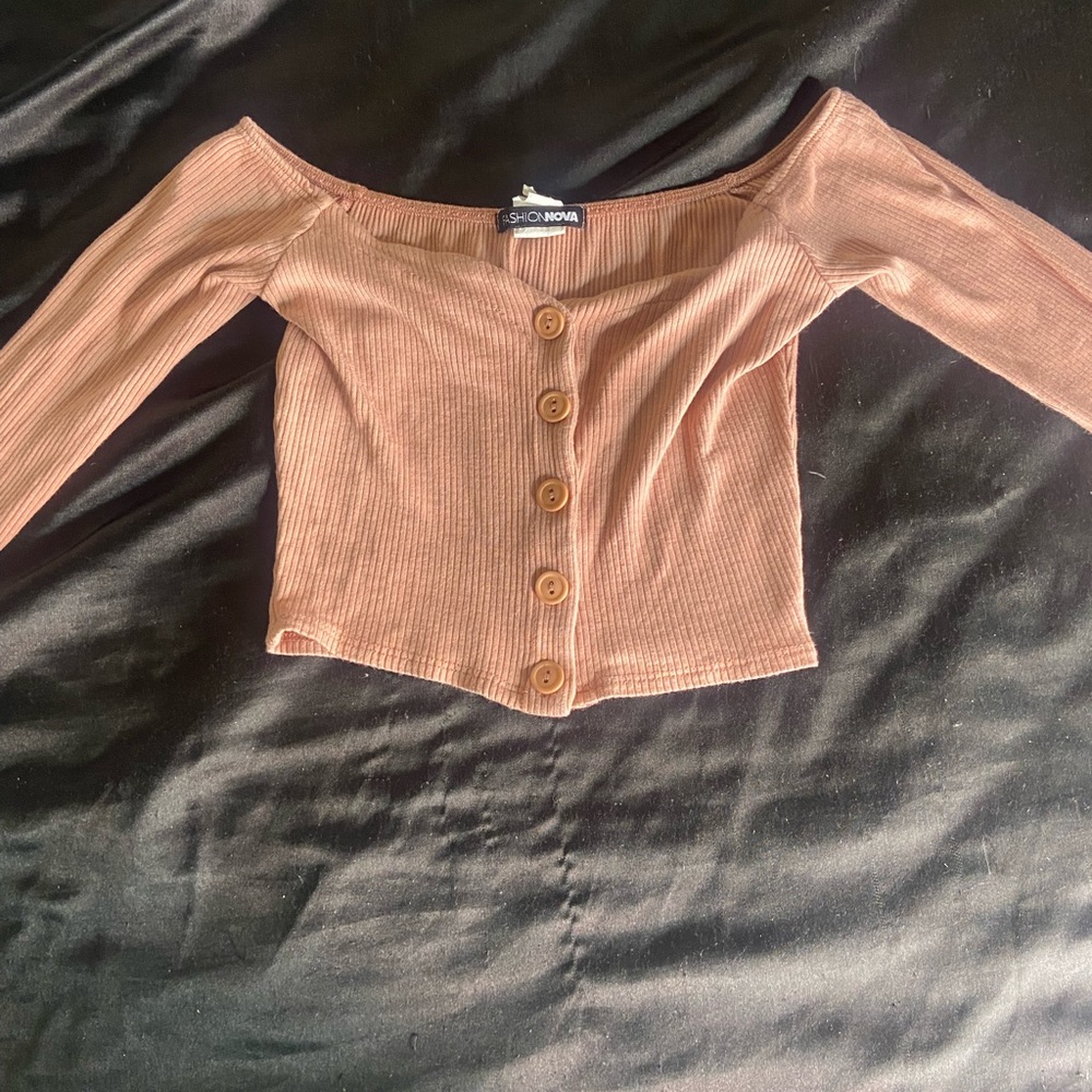 Off the shoulder crop top